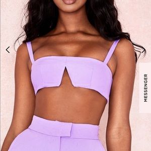 House of CB matching set LEELA, palazzo, crop top